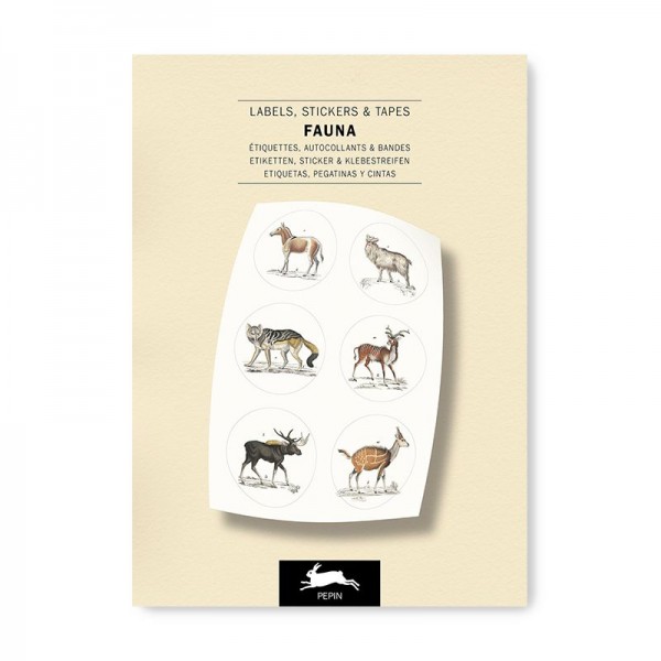 The Pepin Press Label & Sticker Book FAUNA